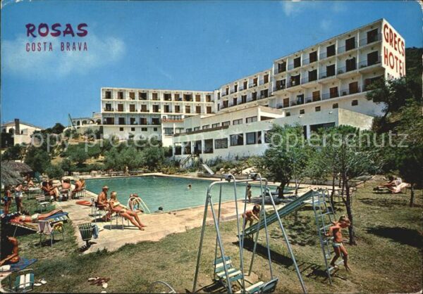 Rosas Costa Brava Cataluna Hotel Grecs Pool