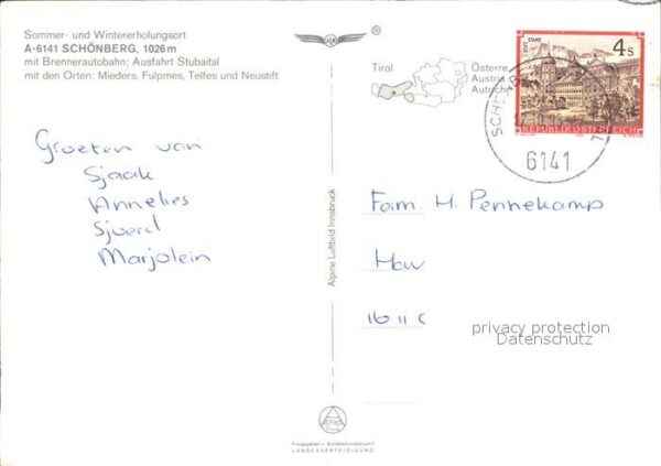 Schoenberg Stubaital Fliegeraufnahme – Bild 2