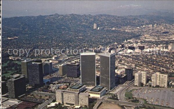Los Angeles California Fliegeraufnahme Skyline