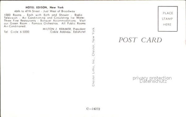 New York City Hotel Edison – Bild 2