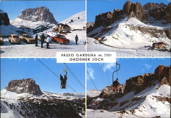 Passo Gardena Grödner Joch Sesselbahn