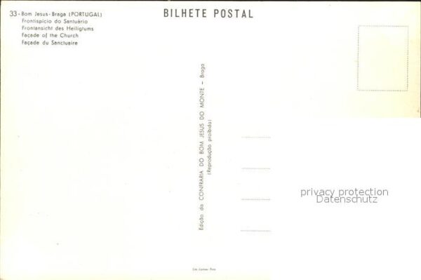 Braga Bom Jesus Frontansicht des Heiligtums – Bild 2