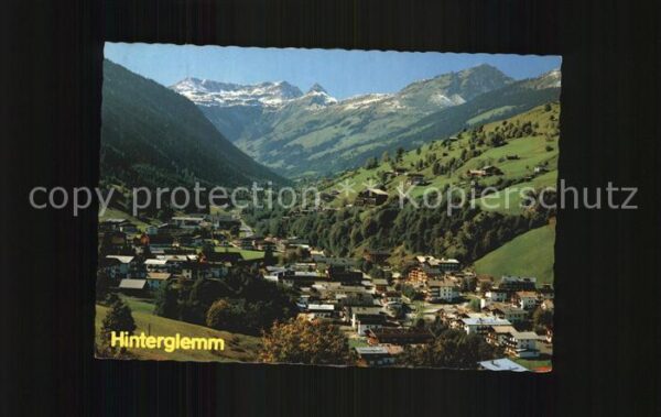 Hinterglemm Saalbach Fliegeraufnahme mit Talschluss Seisenbe