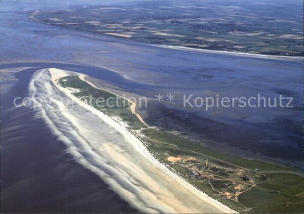 Amrum Fliegeraufnahme Odde mit Insel-Föhr