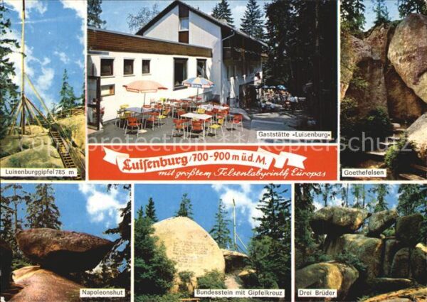 Luisenburg Restaurant Goethefelsen Luisengipfel Na