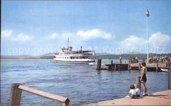 New Hampshire US-State The Mount Washington Boat on Lake Winni