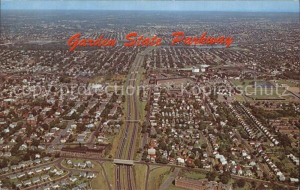New Jersey US-State Garden State Parkway aerial view