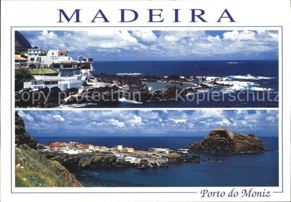 Porto do Moniz Madeira  Portugal Panorama Küste Felsen