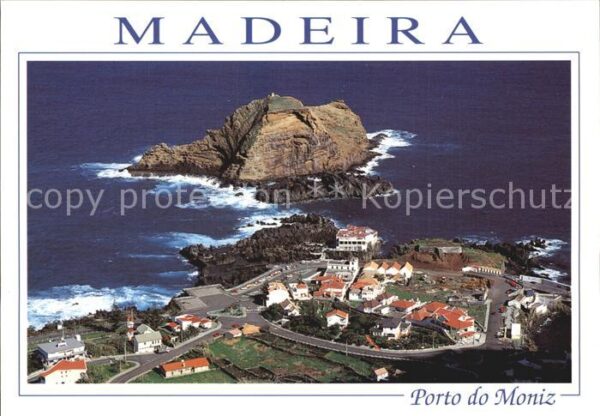 Porto do Moniz Madeira  Portugal Küste Insel Fliegeraufnahme