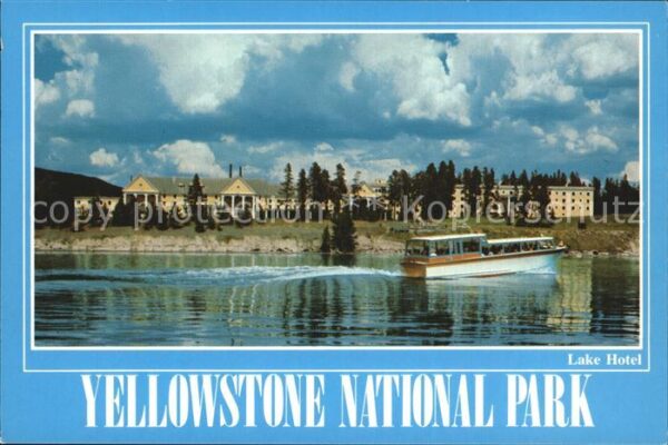 Yellowstone National Park Lake Hotel Boat