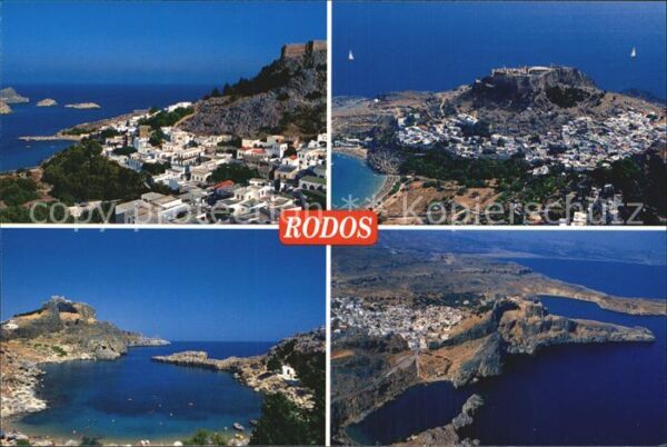 Rhodos Rhodes Aegaeis Panorama Insel Fliegeraufnahme