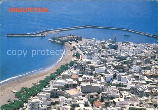 Ierapetra Kreta Hafen Fliegeraufnahme