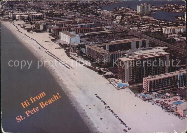 St Petersburg Florida St Pete Beach aerial view