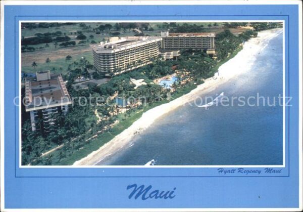 Maui Hawaii Hyatt Regency Hotel Kaanapali Beach aer