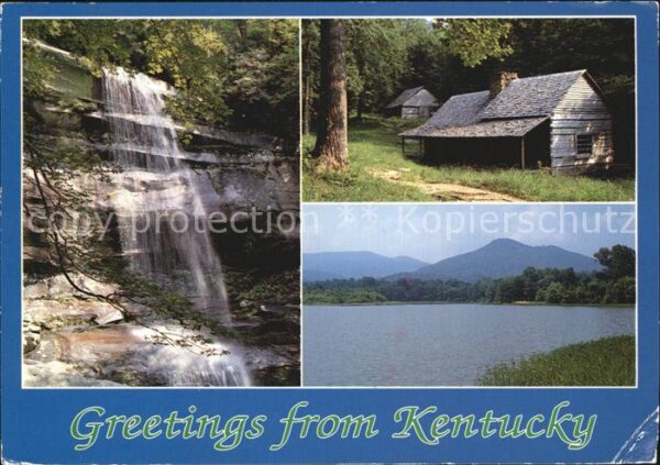 Kentucky US-State Land of mountains lakes streams and his