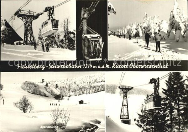 Oberwiesenthal Erzgebirge Fichtelberg Schwebebahn Wintersportplat