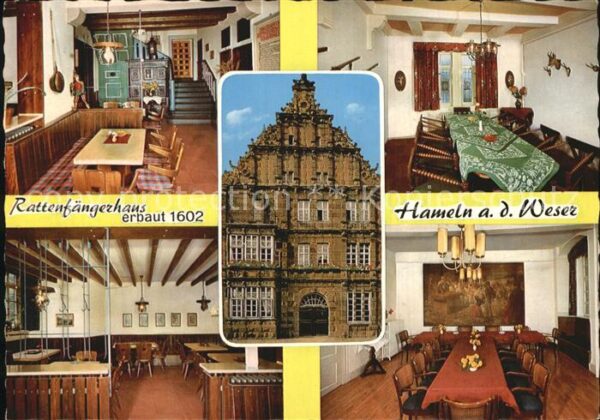 Hameln Weser Rattenfängerhaus Gaststätte Giebel 17.