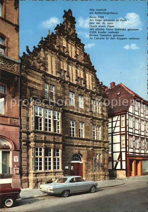 Hameln Weser Rattenfängerhaus Giebel 17. Jhdt.