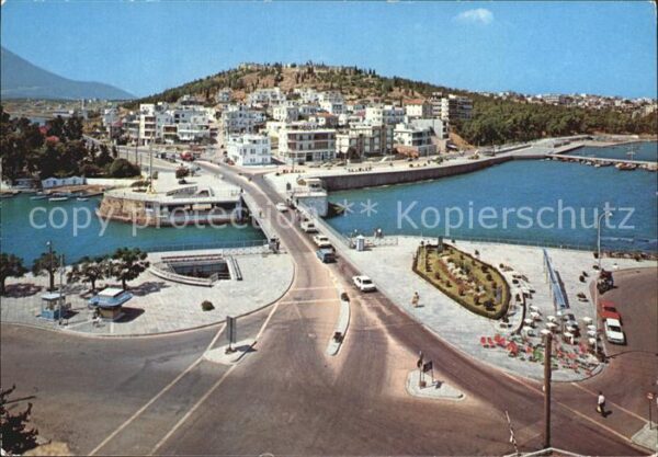 Chalkis Stadtbild mit Brücke