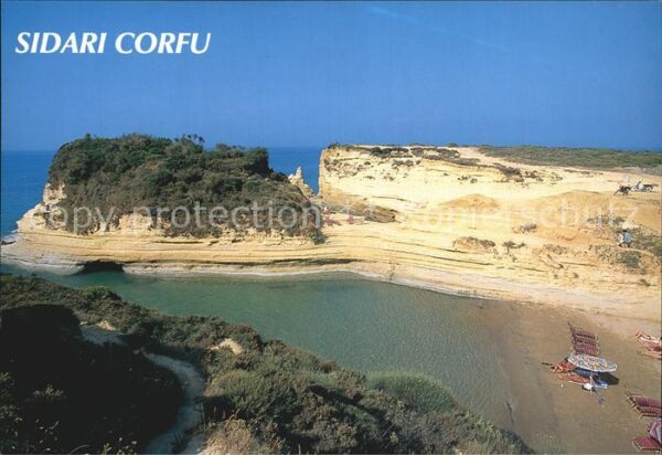 Sidari Korfu Bucht Küste