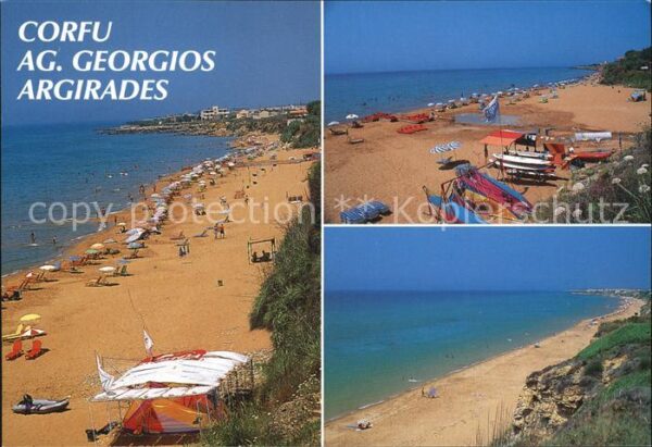 Agios Georgios Argirades Strand Küste