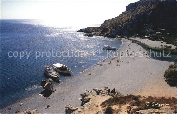 Kreta Crete Kourtaliotiko Gorge Schlucht Strand Mot