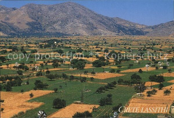Lassithi Panorama Landschaft Felder