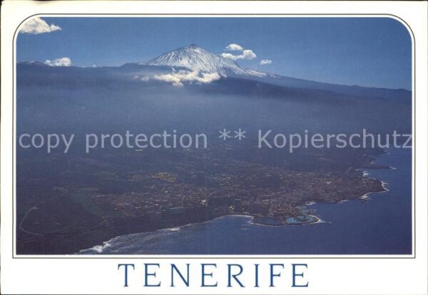 Puerto de la Cruz Teide Vulkan Fliegeraufnahme