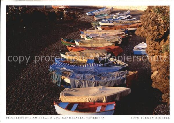 Candelaria Fischerboote am Strand