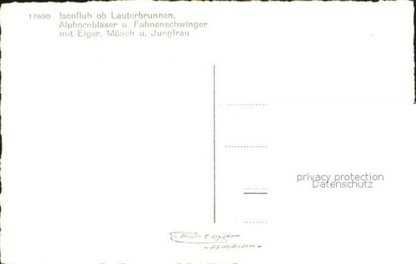 Alphorn Alphornbläser Fahnenschwinger Isenfluh – Bild 2