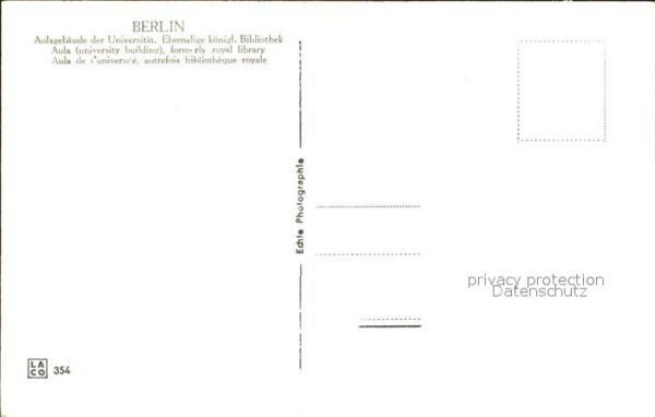 Universitaet Berlin Aulagebäude Ehemalige königliche – Bild 2