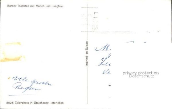 Trachten Schweiz Bern Mönch Jungfrau – Bild 2