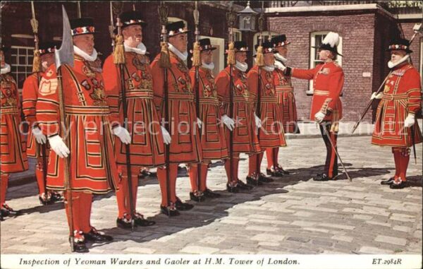 Leibgarde Wache Inspection Yeoman Warders and Gaoler To