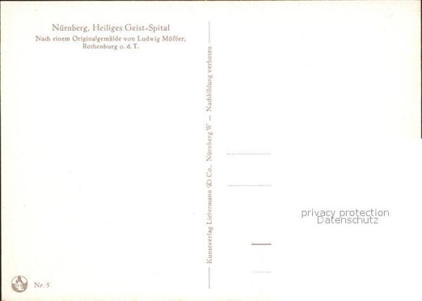 Moessler L. Nürnberg Heiliges Geist-Spital – Bild 2