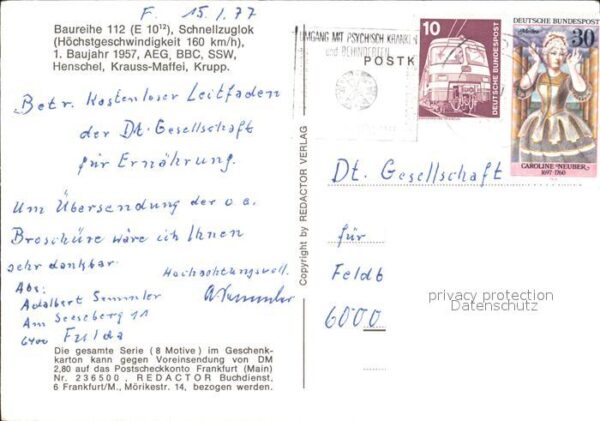 Lokomotive Baureihe 112 Schnellzuglok Deutsche Bah – Bild 2