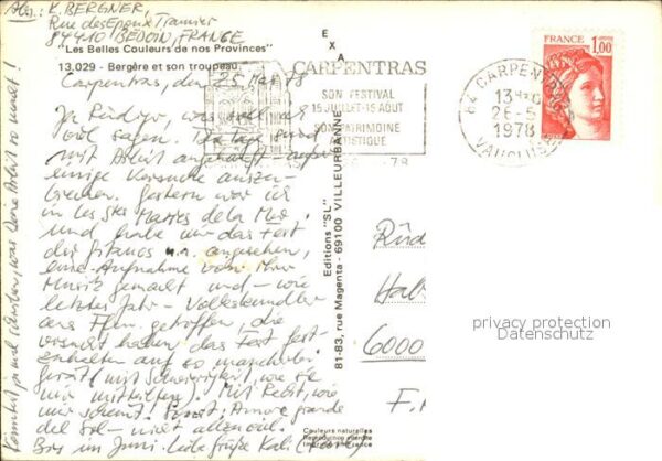 Schafe Bergere et son tropeau Carpentras – Bild 2