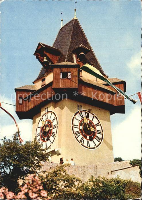 Uhren Uhrturm Graz Steiermark