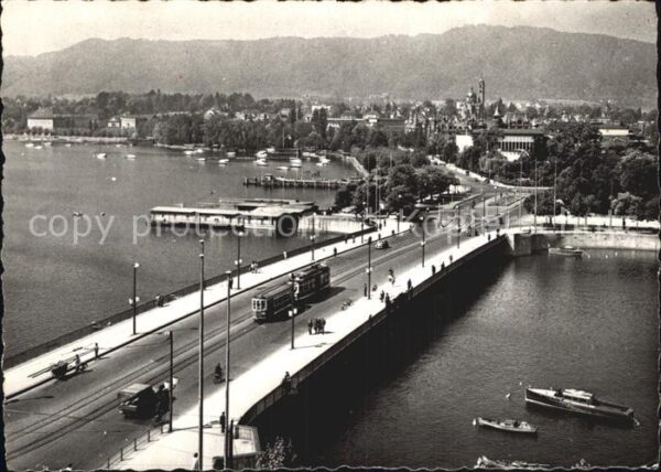 Strassenbahn Zürich Quaibrücke Bürkliplatz