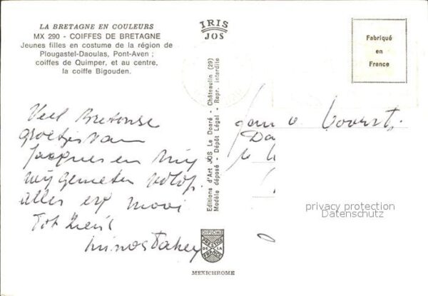 Trachten Frankreich Coiffes de Bretagne Plougastel-Daoulas – Bild 2