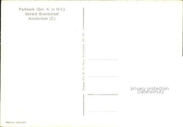 Kirchenorgel Parkkerk Gerard Brandstraat Amsterdam – Bild 2