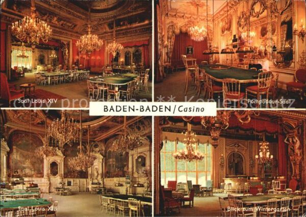Casino Spielbank Baden-Baden Saal Louis XIV Pompadour-Sa