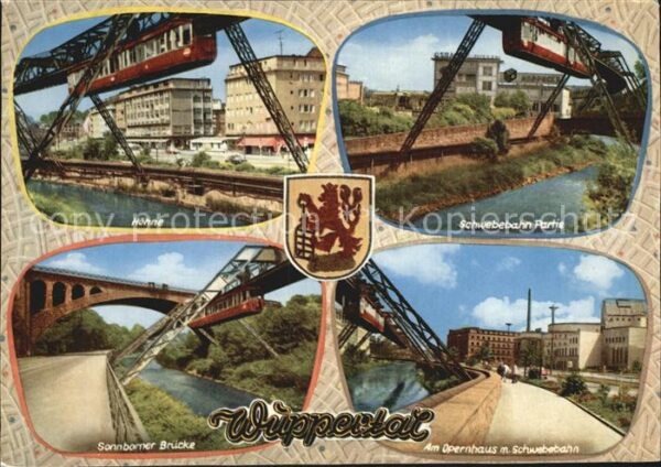 Schwebebahn Wuppertal Sonnborner Brücke Opernhaus H