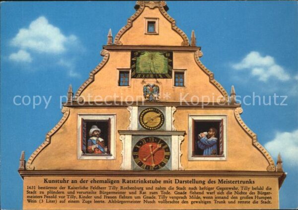Uhren Kunstuhr Ratstrinkstube Rothenburg ob d