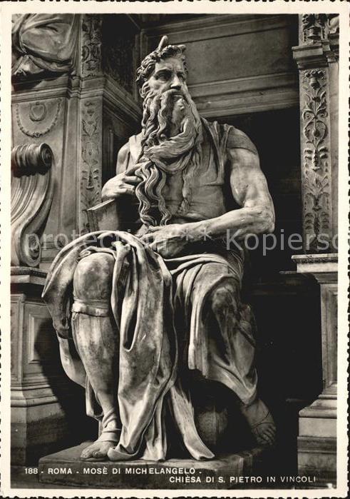 Skulpturen Roma Mose di Michelangelo Chiesa S. Pie