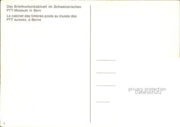 Post Briefmarkenkabinett PTT-Museum Bern – Bild 2
