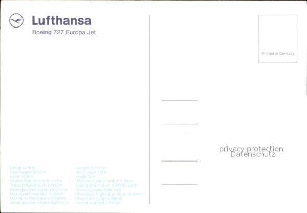 Lufthansa Boeing 727 Europa Jet – Bild 2