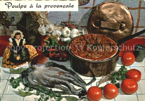 Lebensmittel Recette Poulpe a la provencale