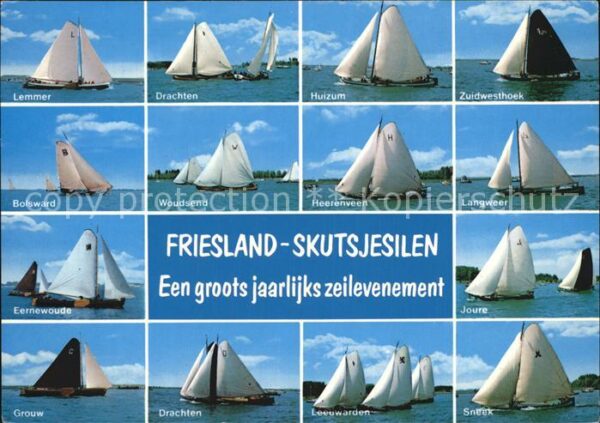 Segelboote Friesland-Skutsjesilen Lemmer Bolsward