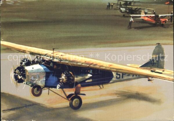 Flugzeuge Zivil Polish Airlines Fokker F-VII