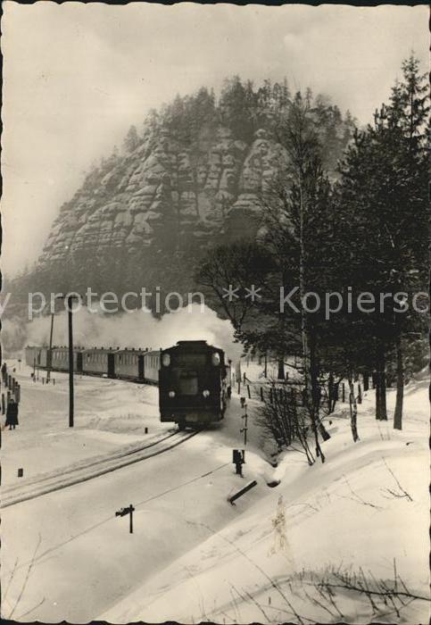 Eisenbahn Zittauer Gebirge Oybin Winter